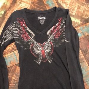 Sinful long sleeve thermal size small